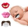 Baby Silicone Pacifier with Goofy Mustache & Teeth - Red Lips, 20 Styles