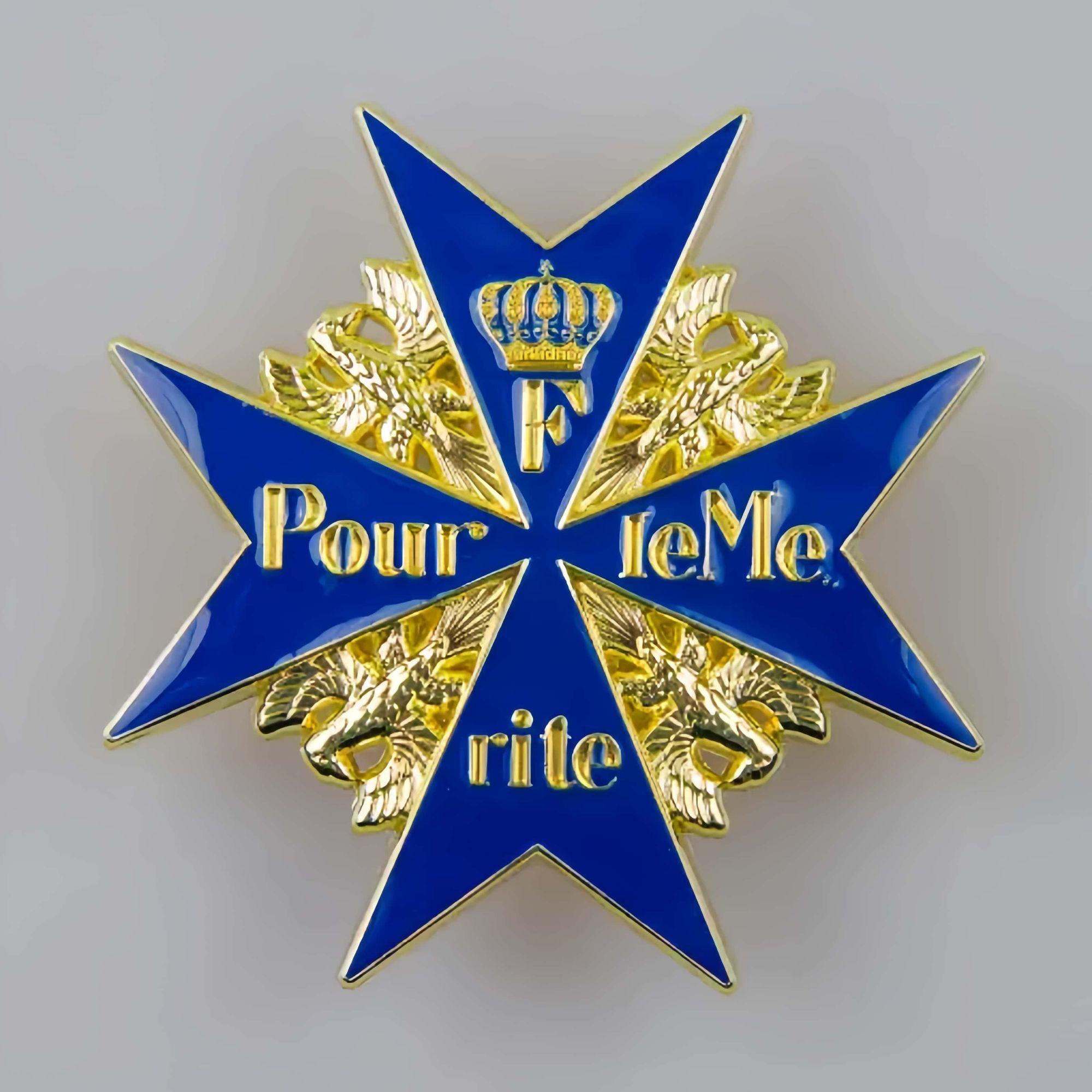The Order of the Blue Max for Military Merit of the Kingdom of Prussia and the German Empire Badge style without ribbon