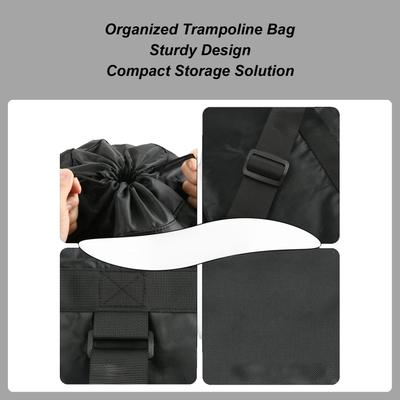 Carrier Bag for Foldable Trampoline Folding Trampoline Travel Organizer Organization with Shoulder Strap for Gym Apartment Sport