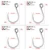 20pcs Inline Hook Fishing Hooks Single Hooks Fishing Jigging Hook  Fishing Accessories