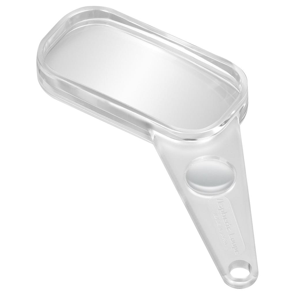 Hakuba KLU-APS25 Aspherical Magnifying Glass, Small, 2.5x Magnifying Glass, Square, Handheld, for Reading and Newspapers
