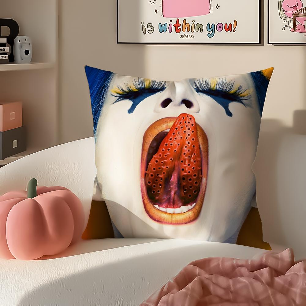 TV Show AHS Fear Cushion Cover Pillowcase Short Plush Invisible Zipper Room Sofa Cushion Cover