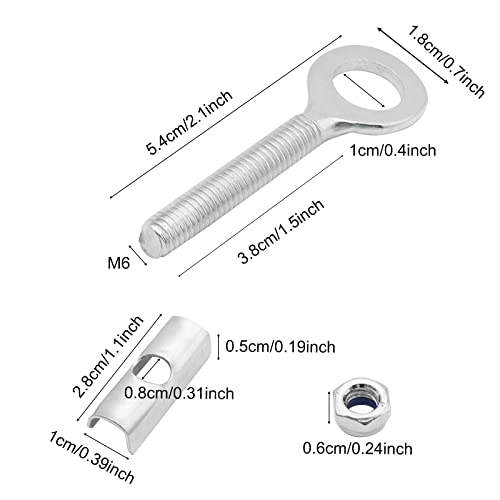 Aoling Chain Adjuster for Motorcycles, 49CC Mopeds, Shiny Plated, 2 Pieces
