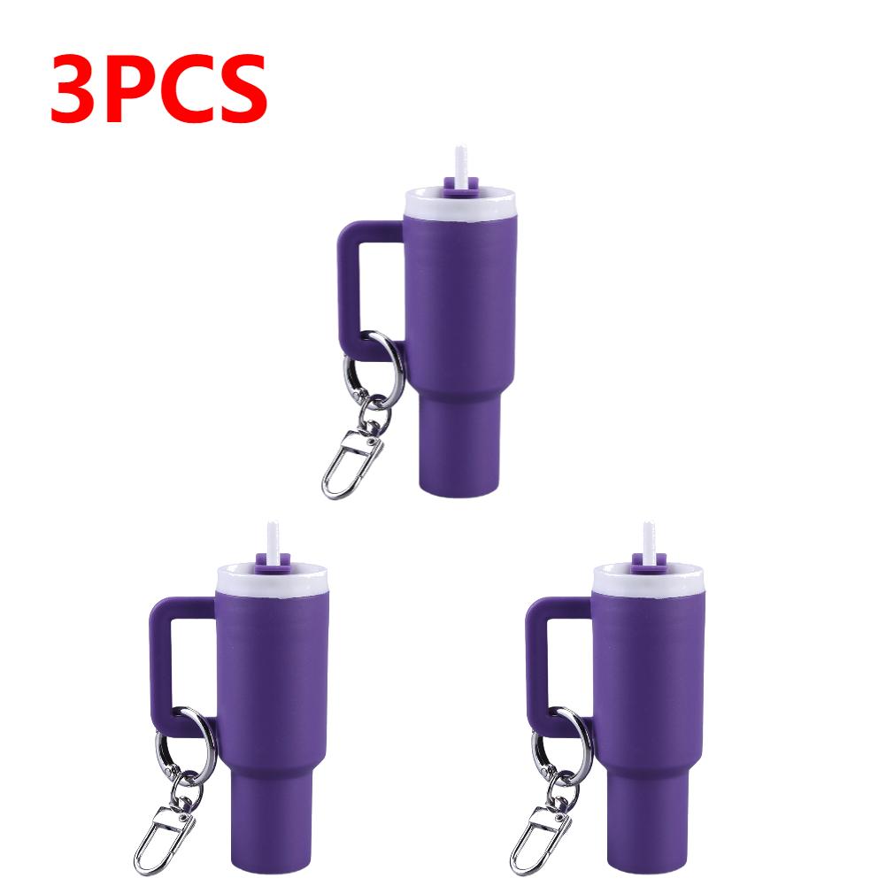 Mini Cup Keychain Mini Tumbler Keychain Cute Tumbler Key Ring Handbag Charms Key Ring Mini Keychain Pendant for Handbag Decor