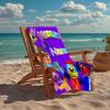 Custom Name Ultra-Soft Beach Towel with Doggyland Theme,Ideal for Pool - Camping, Diving - Perfect Travel Essential, Vibrant Beach Towel.