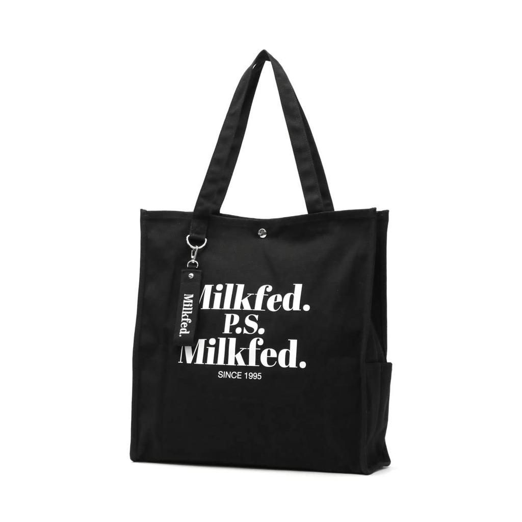 Milkfed DIDONE LOGO BIG TOTE 103203053014 Black Tote Bag Women's