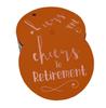 Inkdotpot Pack Of 100 Real Gold Foil Paper Tags Cheers To Retirement Favor Hang