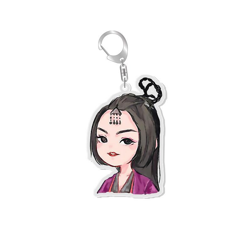 

Word of Honor Keychain Shan He Ling Cute Figure Wen Kexing Zhou Zishu Pendant Key Chain Women Key Ring Jewelry Gifts