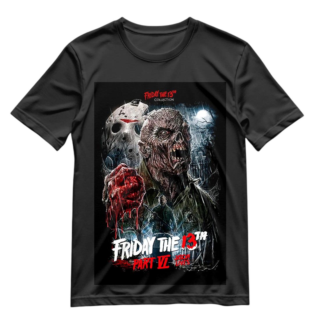 

Friday the 13th Part VI T-Shirt Jason Voorhees Shirt S-3XL Friday Tee 3XL