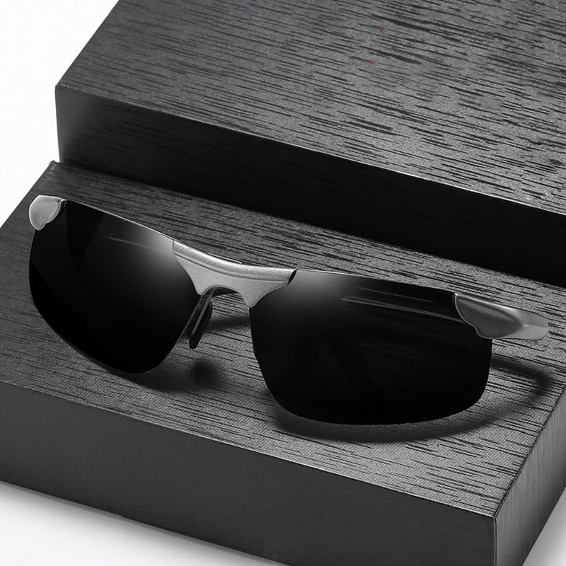 Non-polarized Men Photochromic Sunglasses Fashion Square Day Night Driving Chameleon Glasses