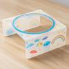 Baizihuahu Pet Ceramic Bowl with Flower Lace, Stable Base Acrylic Stand, Anti-Tip Design Dish for Cats And Dogs Food Water