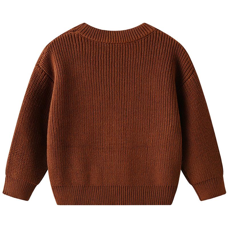 Autumn and Winter Baby Baby Bottoming Sweater Birthday Etsy Diys Hand-embroidered One Boy Girl Sweater