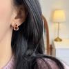 New Chinese-style white red gourd light luxury stud earrings 2025 great-looking earrings are suitable for Chinese New Year