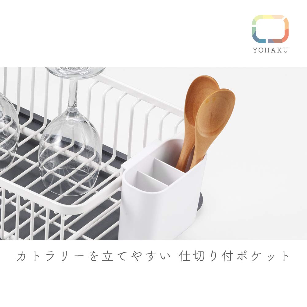 YOHAKU Sink-On Compact Drainer Basket, Light Gray, MG-0315
