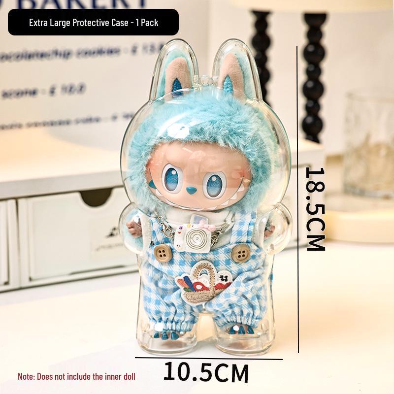 Labubu Vinyl Dustproof Display Case for Sit-Sit Party Doll