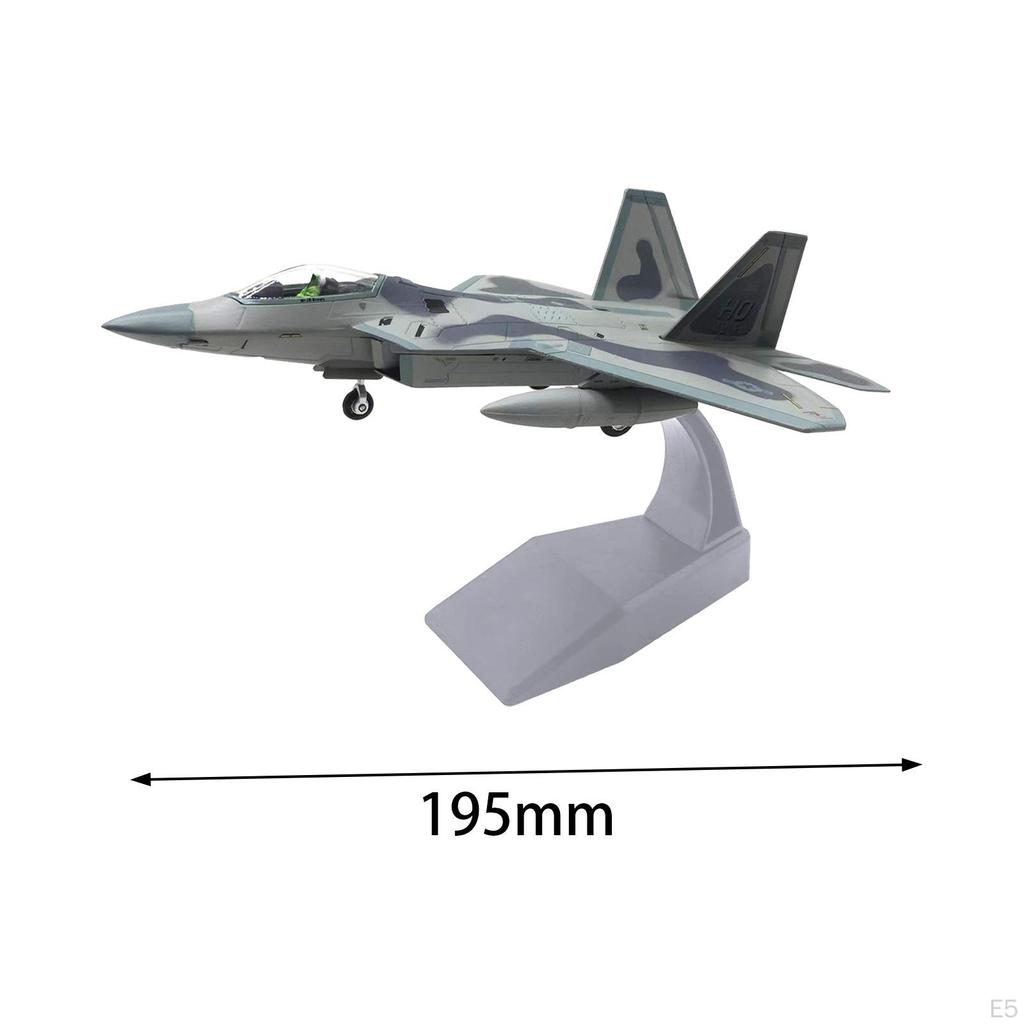 1/100 Scale F22 Fighter Aircraft Model with Display Stand for Home And Office