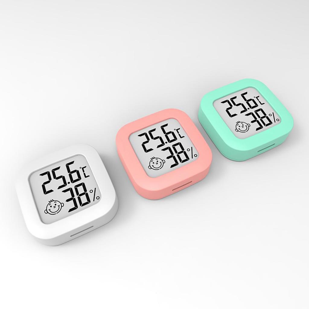 Electronic Hygrometer Mini LCD Digital Display Thermohygrometer with Face Icon Temperature And Humidity Meter for Indoor Outdoor