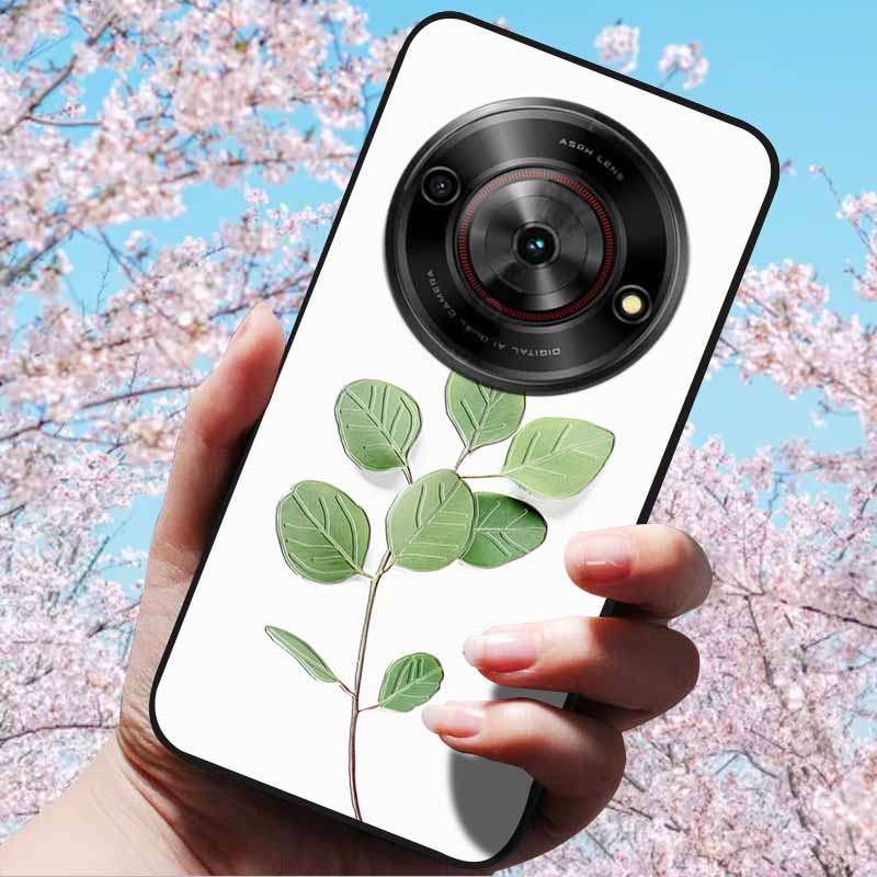 For ZTE Blade A75 5G 6.6" Cases 3D Relief Flower Soft Silicone Luxury Cover for ZTE Blade A75 5G 3D Phone Cases ZTE Blade Z2357N