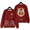 Chinese Happy New Year Dragon Ugly Christmas Sweater for Men Clothing Red Pullovers Spring Festival Christmas Hooded Sweatshirts