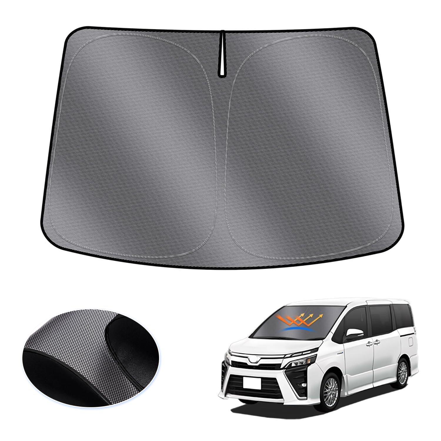 

LIMSTYLE Toyota Noah Voxy 80 Серия Защита от солнца на лобовое стекло VOXY NOAH 80 3-е поколение R80G R80W Тип Блокатор Теплоизоляция Шторка Защита от солнца УФ