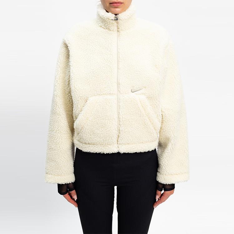 Nike Womens Sportswear Swoosh Jacket White Women Streetwear CU6639-238