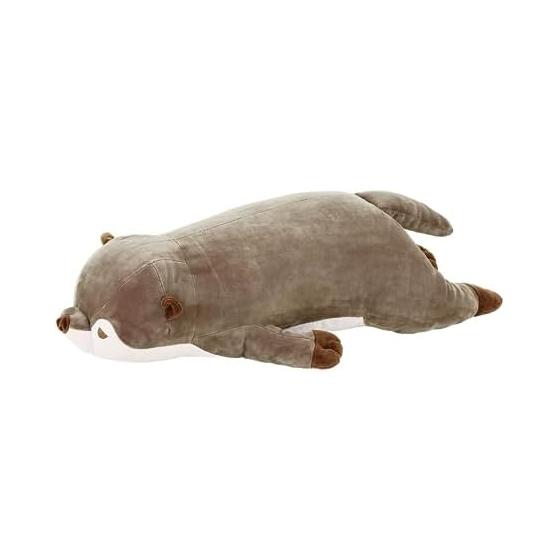 

Ribuhaato Body Pillow Premium Nemunemu Animals Otter Curly L Size (Total Length Approx. 73cm) Fluffy Chewy Stuffed Animal Pillow Gift 58208-33