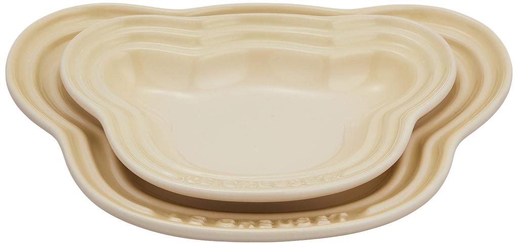 Le Creuset Baby Bear Plate Set Dune