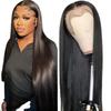 European & American Fashion Straight Hair Wig - Hot Selling Front Lace Middle Part Full Head Cover Available