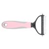 Pet Dog Cat Fur Hair Knot Cutter Rake Hair Removal Comb Brush Grooming Toolpink S