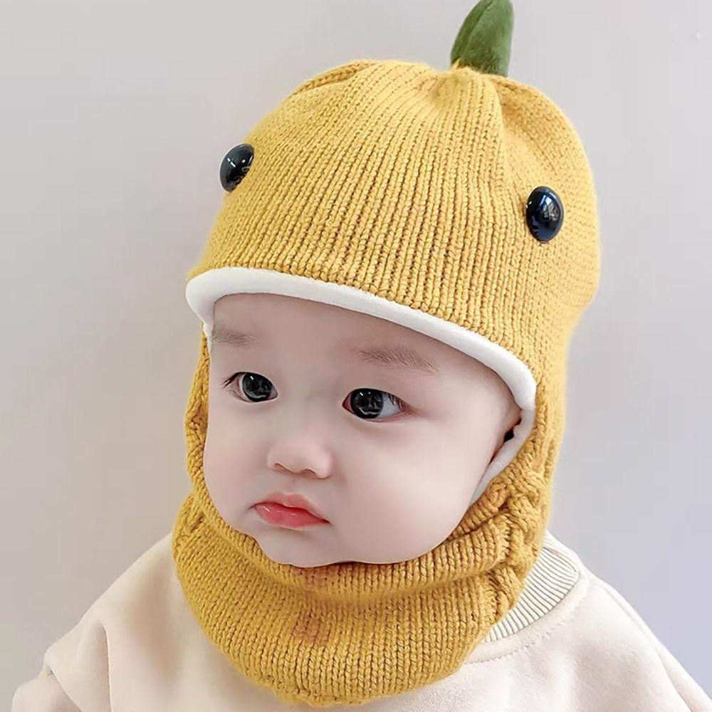 Wool Ear Protection Hat Soft Kids Earmuffs Cap Winter Warm Woolen Knitted Hats Baby