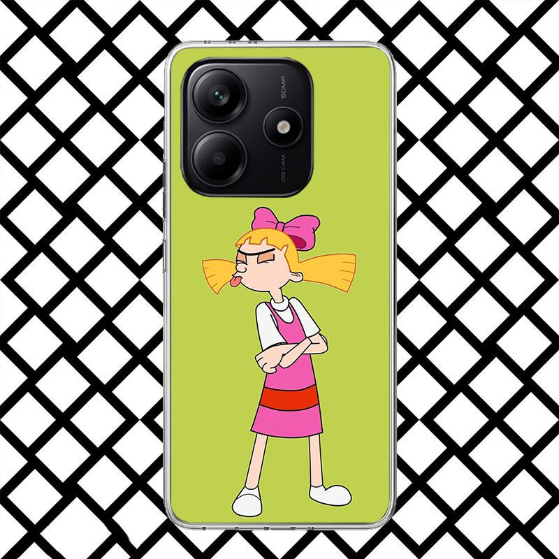 Cartoon Hey Arnold Fondos Phone Case for Xiaomi Redmi Note 15 14 14S 13 12 12S 11 Pro Plus 11E 11T 11S 10S 5G Soft Cover Fundas