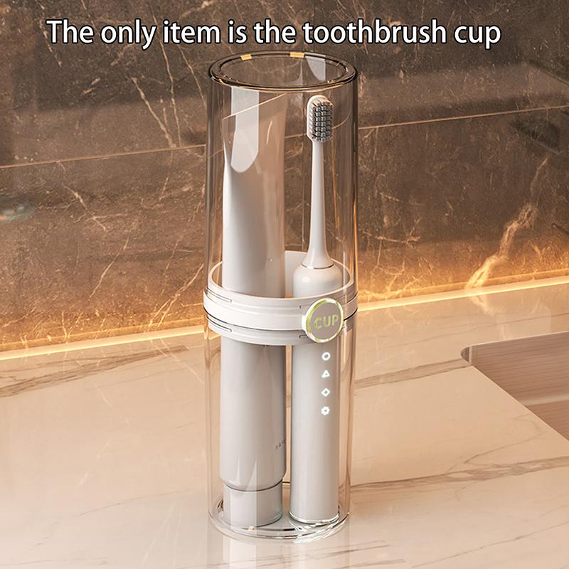 

1Pcs Portable Toothbrush Dustproof Cup Bathroom Toothpaste Holder Storage Case Box Organizer Travel Toiletries Storage Cup прозрачный