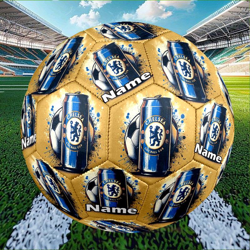 Custom Name Personalized Football Club F.C-A Print Size 5 Soccer Ball Training & Match Football, for Team, Kicking, Gift for Football Enthusiasts