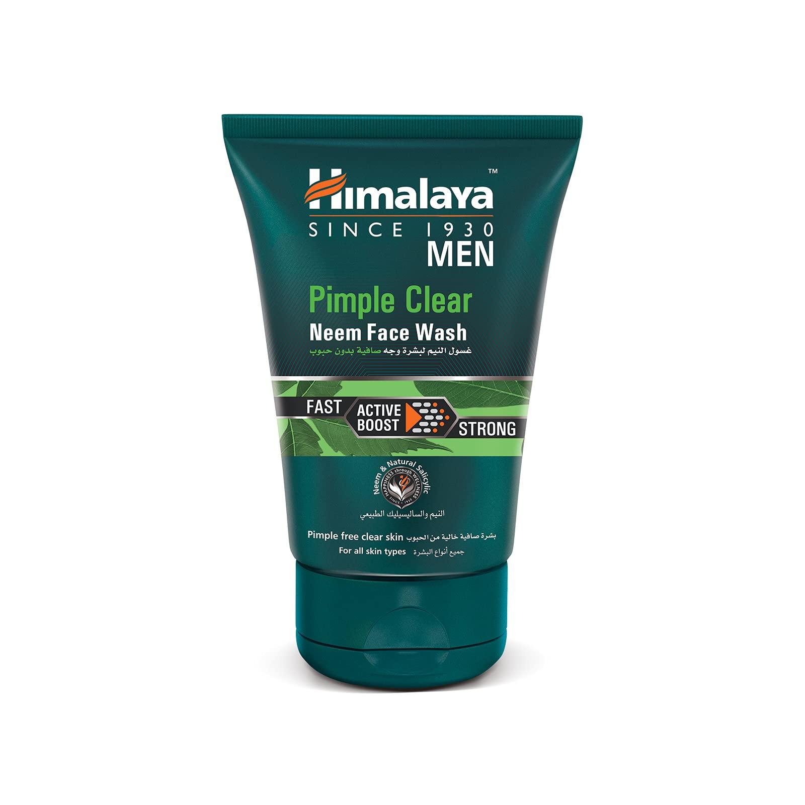 Himalaya Herbls Men Pimple Clear Neem Face Wash, 100ml (Pack of 2) 100 ML