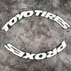 TOYO TIRES PROXES Universale 3D Auto Impermeabile Adesivo per Pneumatici Ruota Auto Gomma Lettere Unite Decalcomanie Accessori