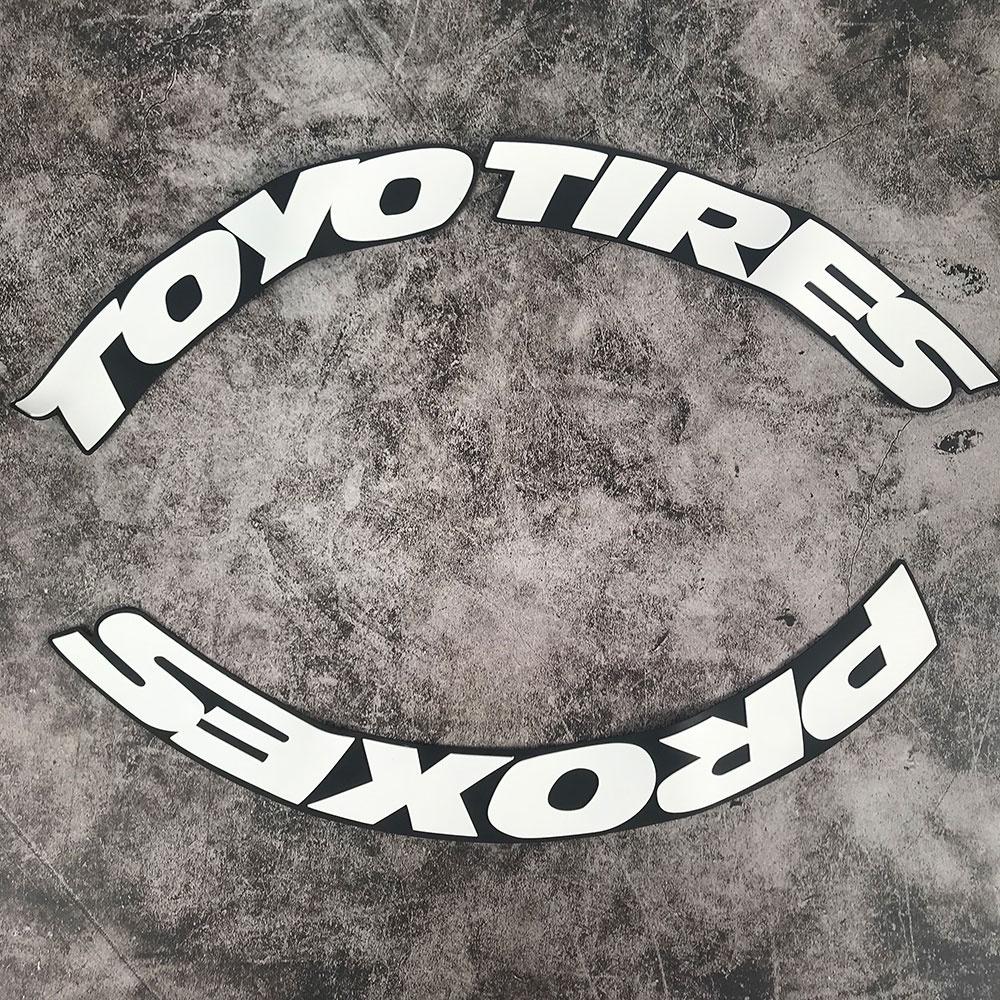 TOYO TIRES PROXES Universale 3D Auto Impermeabile Adesivo per Pneumatici Ruota Auto Gomma Lettere Unite Decalcomanie Accessori