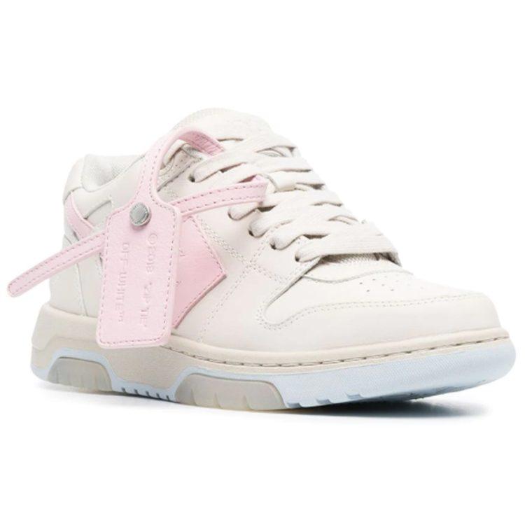 OFF WHITE OFF THITE Out Of Office Arrow Motif Low Top Sneakers Pink Women's OWIA259S21LEA0016130