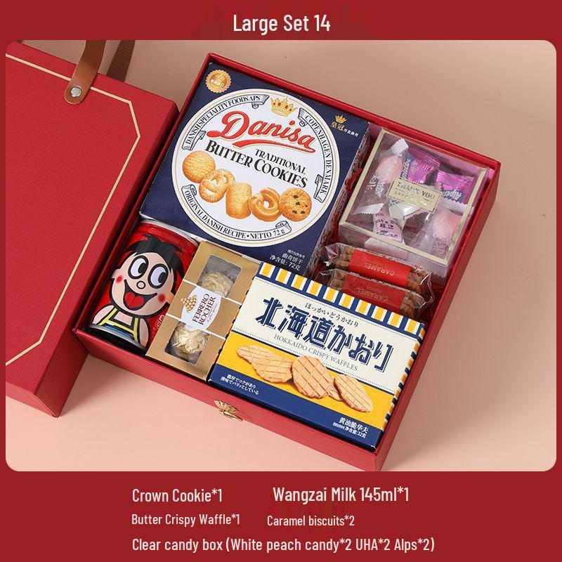 Elegant Wedding Candy Favor Box Set with Biscuits and Sweets