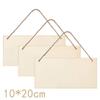 20/40pcs Wooden Sign Blank Rectangular DIY Painting Graffiti Crafts Hanging Ornaments for Festivals Weddings Parties Home Decor