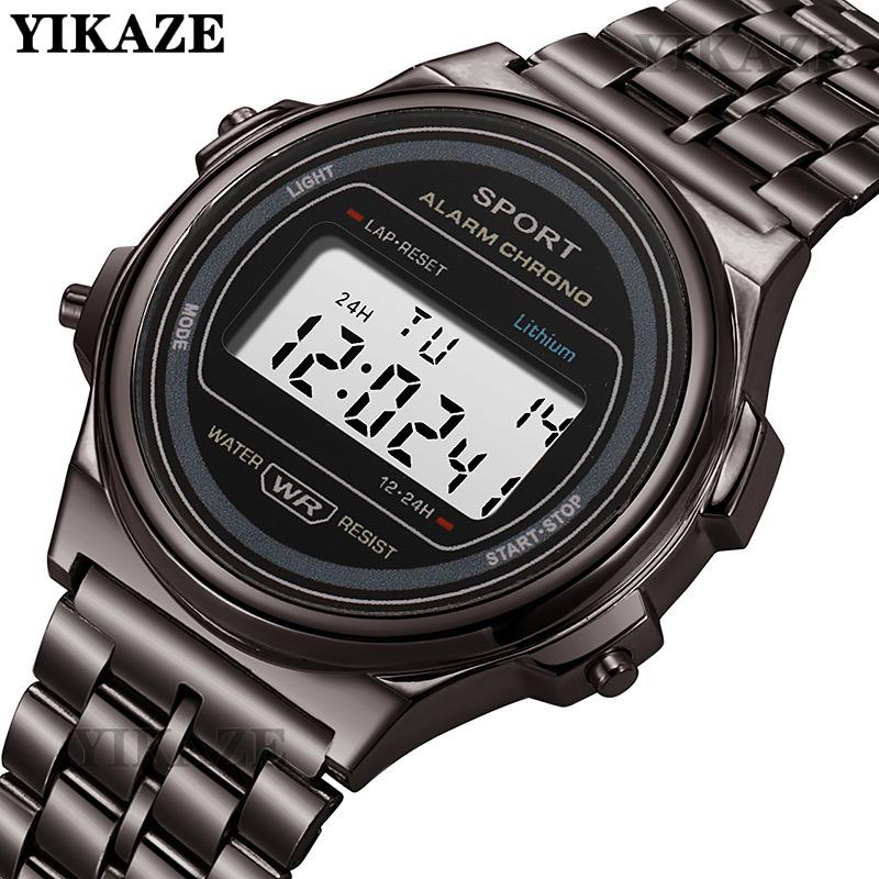 Men's Watch Classic F91 Stainless Steel Men Watches LED Digital  Sport Watch Business Electronic Wristwatch Clock for Man