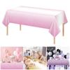 Table Cloth Large 137x274cm Disposable Tablecloth Fade Resistant For Party Decorations