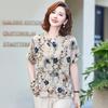 Mom's 2026 Chinese Chiffon Blouse: Spring/Summer National Style for Middle-Aged & Elderly Women