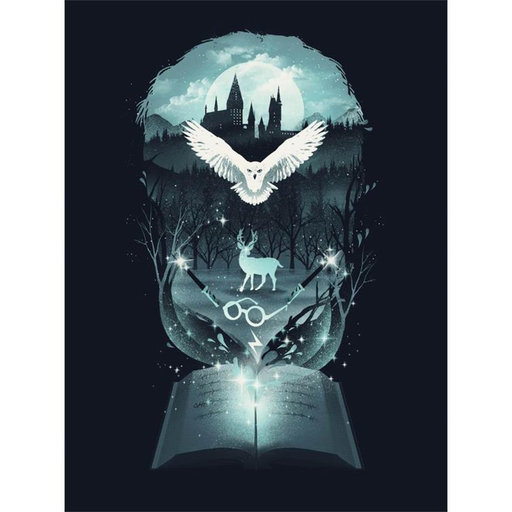 5d Diamond Painting Kit Harry Potter Magic Cross Stitch Embroidery Jewelry Room Wall Decor Handmade Mosaic Children's Gift