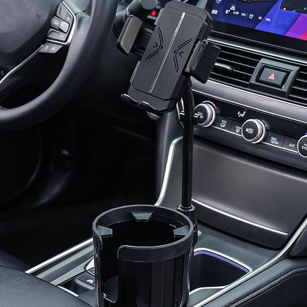 Auto Bekerhouder Inzetstuk Met Stabiele Basis Beker Telefoonhouder Auto Voor Auto SUV Sedan Vrachtwagen Woon-werkverkeer Reizen Drank Koffie Fles