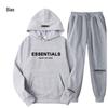 Essenciais por FEAR OF GOD: Conjunto de Moletom com Capuz e Fleece Tendência para Casal
