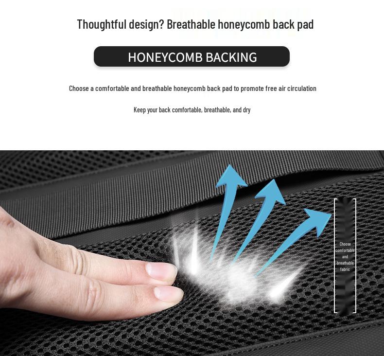 Expandable Large-Capacity Men's Travel Backpack with Vacuum Compression for Short Trips and Laptop Storage