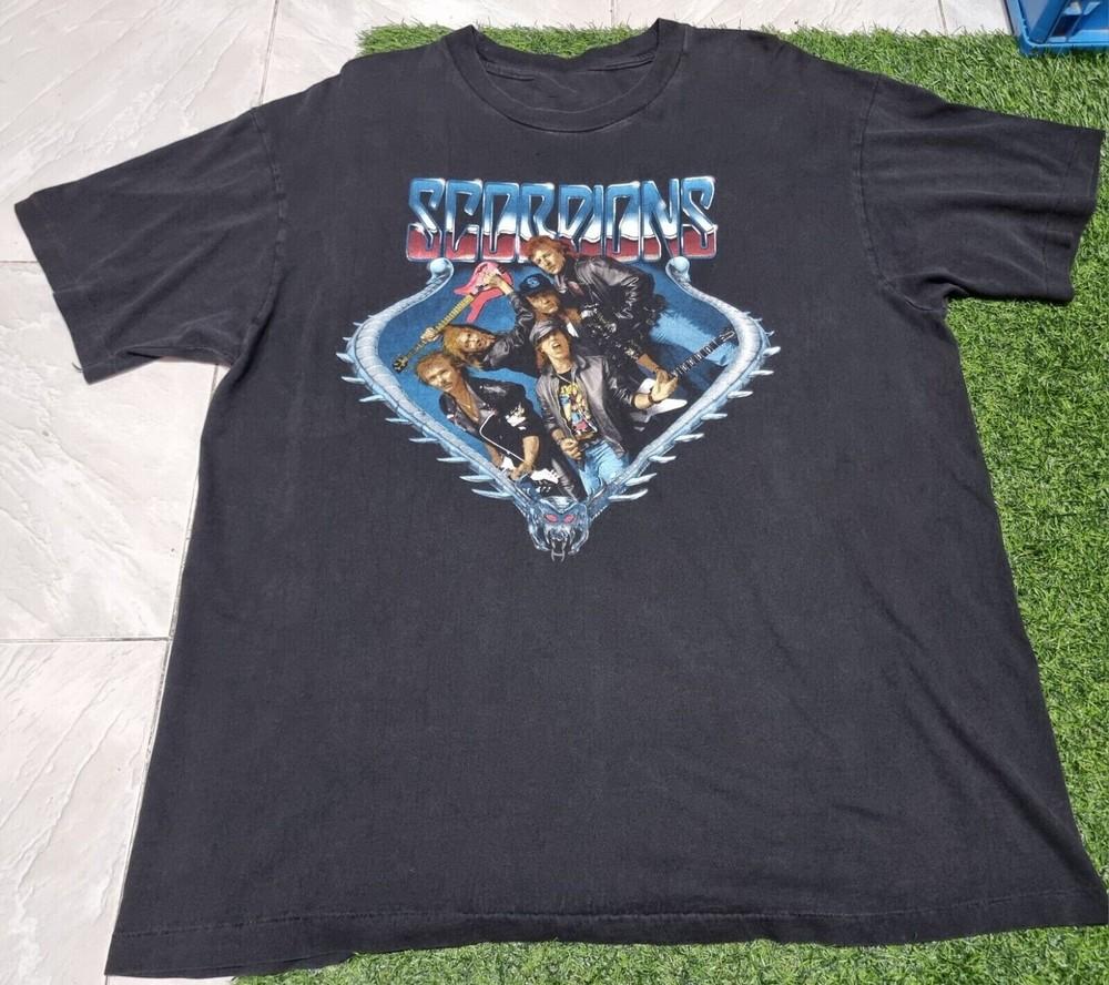 Новая группа Scorpions 1991 Подарок для фанатов Унисекс S-5XL Футболка UB479 Унисекс Футболка S
