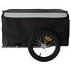Vidaxl Cyklistický přívěs, Černý a Šedý, 45 kg, Železo