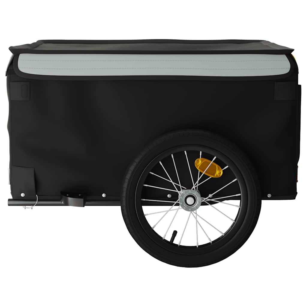 Vidaxl Cyklistický přívěs, Černý a Šedý, 45 kg, Železo