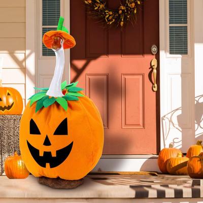 Halloweenský kostým husy s dýní na dvůr, hloupá trávníková husa, tričko, outfit s kloboukem na gumičku, sváteční venkovní zahradní dekorace
